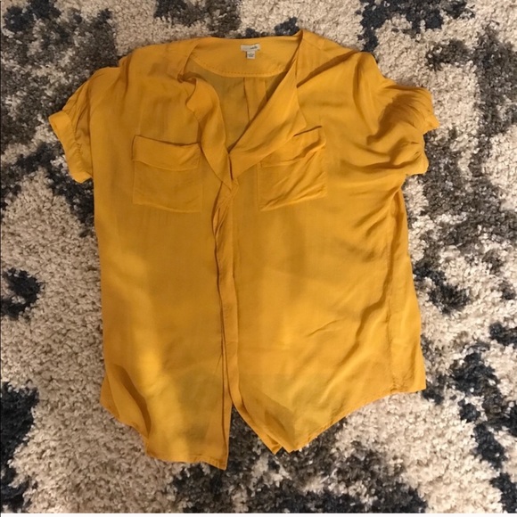Anthropologie Tops - Mustard blouse small